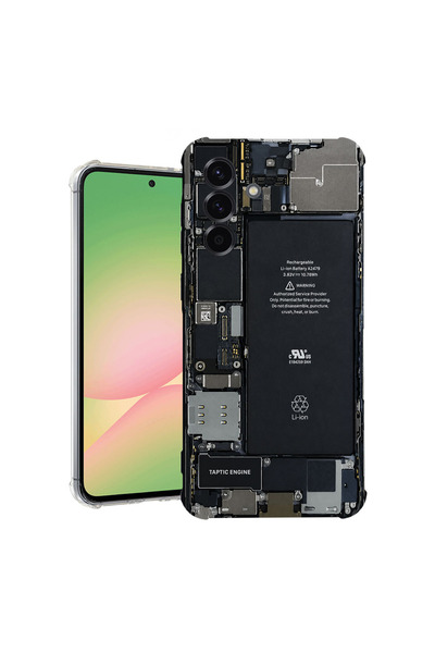 bestcase Αντικραδασμική Θήκη για Samsung Galaxy A15, Σχέδιο Πλακέτας Κυκλώματ...