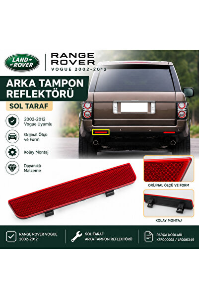 Range Rover Arka Tampon Reflektörü Sol 2002-2012 XFF000031