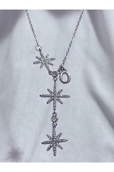 bijoux uniques O Letter 316L Steel Polar Star Women's Y Model Necklace