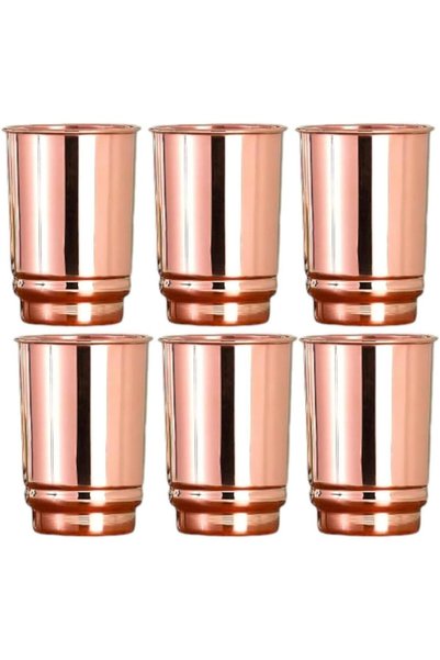Generic Ayruvedic Handcrafted Pure Copper Tumbler/Glasses, Ideal For Drinking...