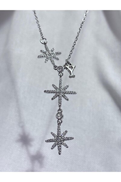 bijoux uniques 316L Steel Polar Star Female Y Model Necklace with Letter Y