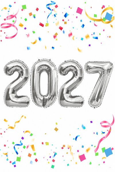 Parti dolabı بالونات عيد الميلاد 100 سم باللون الرمادي الفضي، مجموعة بالونات كبيرة الحجم من الفويل، زينة تزيينية للعام الجديد