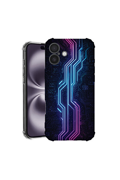bestcase Αντικραδασμική Θήκη για Apple iPhone 16, Κυκλωματική Πλακέτα, 182863...