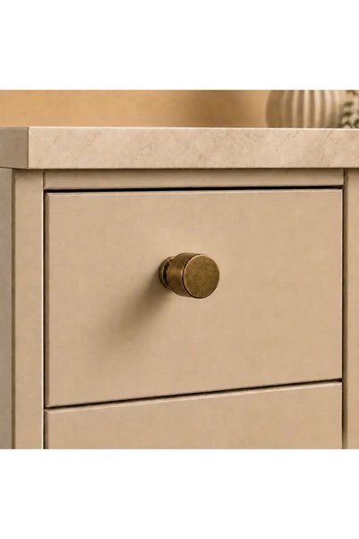 Özen Sese 9131 Model Button Handle Matte Antique Yellow (Ö9131-D-94)