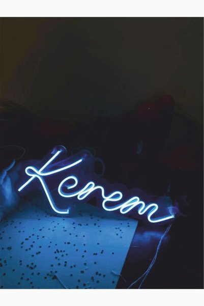 Genel Markalar Kişiye Özel Neon Led Isim 5 Harfli Işılı Duvar Dekorasyon Gece...