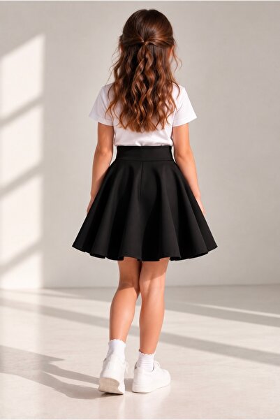 Merwiss Girls' Flared Skirt – April 23, October 29, Holiday, School Show, and Special Occasion Skirt