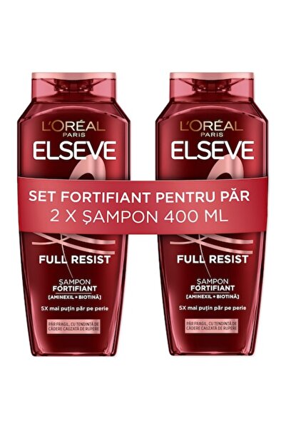L'Oreal Paris Pachet: 2 x Șampon fortifiant Elseve Full Resist pentru păr fra...
