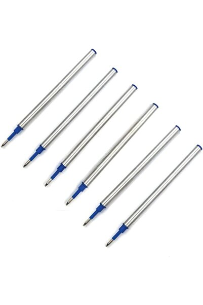X SPRING Pen Ink Refills, 6 PCS Medium Gel Pen Point Blue Ink Refills with Du...