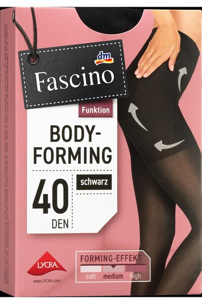 Fascino Ciorapi Bodyform negri 40den, mărimea 46/48, 1 buc - Dresuri colanți