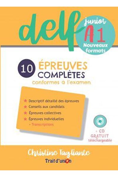 Trait d' Union ΝΕΟ DELF JUNIOR A1 10 ΟΛΟΚΛΗΡΩΜΕΝΕΣ ΔΟΚΙΜΑΣΙΕΣ