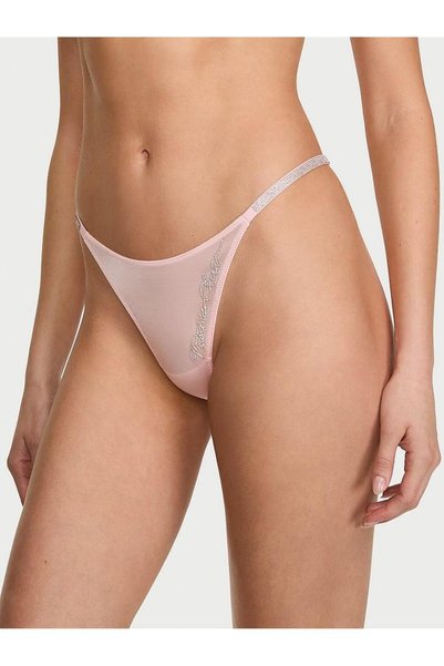 Victoria's Secret Shimmer Lettering Thong