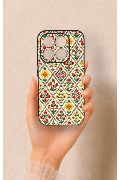 Vip Case Mi 17 5g Compatible Tile Tulip Patterned Silicone Case