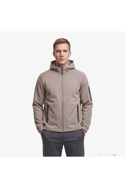 Nautica Erkek Kahverengi Kapüşonlu Sweatshirt