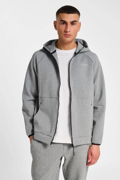 hummel HMLTECH FLEECE REGULAR ZIP HOODIE ERKEK CEKET
