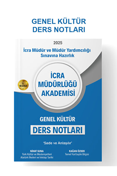 İcra Müdürlüğü Genel Kültür DERS NOTLARI