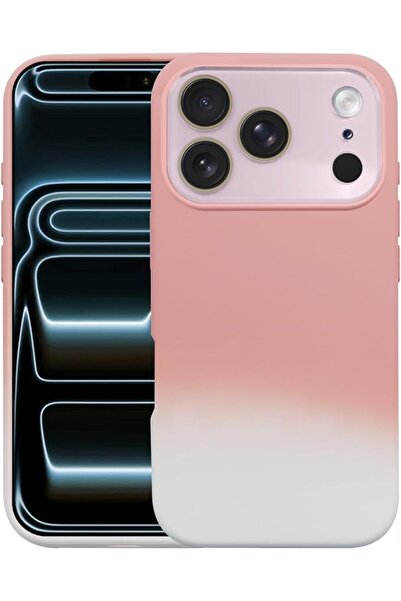 GENERAL Silicone Phone Case Cover for iPhone 18 Pro/iPhone 17 Pro,Pink,Gradie...