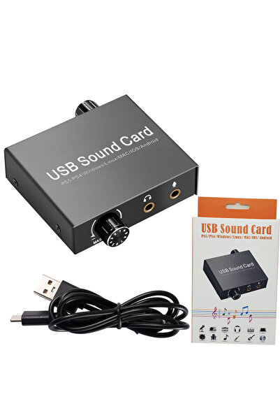 Usb sound card playstation uyumlu ses kartı ps4 ps5 uyumlu ses kartı