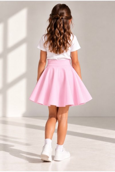 Merwiss Girls' Flared Skirt – April 23, October 29, Holiday, School Show, and Special Occasion Skirt