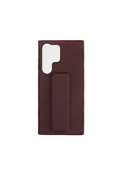 OEM Capac Protectie Spate Colectia Stand Pentru Samsung Galaxy S23 Ultra - Maro