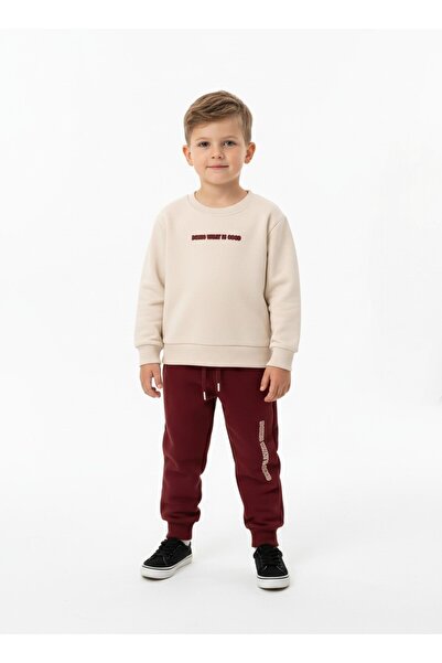 JABBER Boy's Rubber Lettering Printed Tracksuit Set