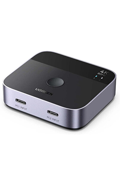 Ugreen Διακόπτης KVM AW502 (55451), 2x Type-C σε HDMI, 4K@60Hz, 24-bit/30-bit...