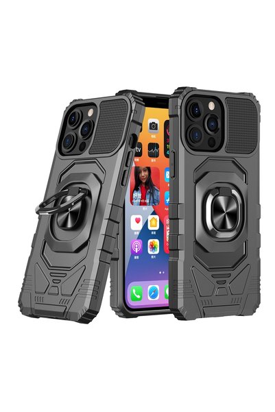 OEM Capac Protectie Spate Colectia Shock Pentru iPhone 14 Pro - Negru
