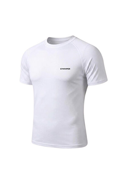 Erkek Muscle Fit Spor Tişört Fitness Gym Antrenman T-Shirt Kısa Kollu