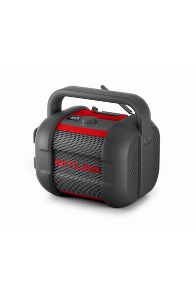 Muse M-968 BTR Ραδιόφωνο Bluetooth Εργοταξίου, Μαύρο/Κόκκινο
