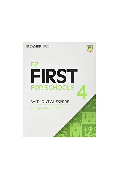 Cambridge University Press CAMBRIDGE ENGLISH FIRST ΓΙΑ ΣΧΟΛΕΙΑ 4 WO/A