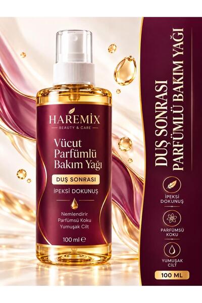 Haremix Duş Sonrası Afro Parfümlü Vücut Nemlendirici Bakım Yağı 100 ml