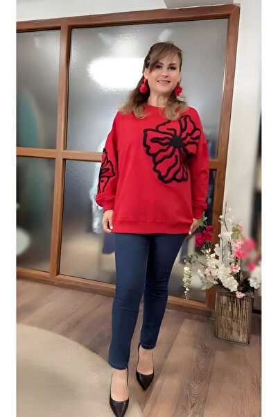 Kabartma Detaylı SweatShirt