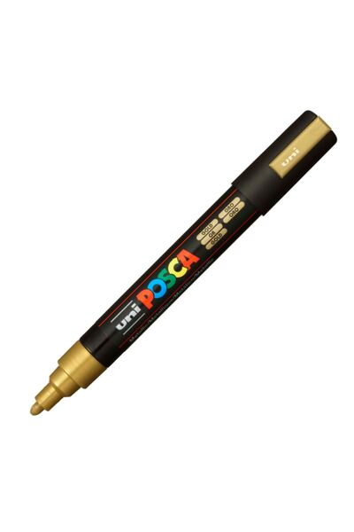 POSCA ΜΑΡΚΕΡ UNI PC-5M/5D ΜΕΣΑΙΟ ΧΡΥΣΟ
