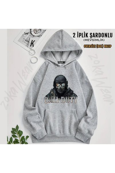 ZOKAWEAR Hanorac cu glugă și imprimeu „Soldier Call of Duty”