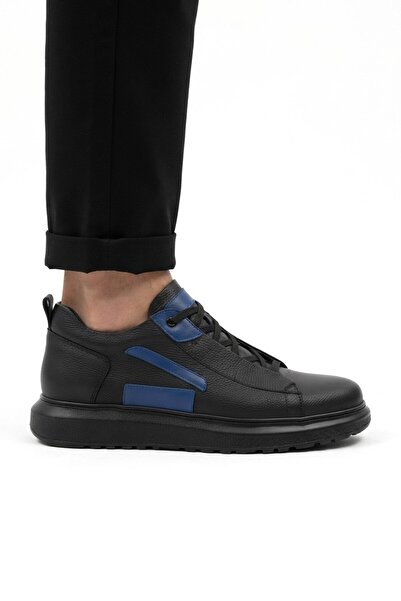 Zerenyus Zrc131 High Quality Thick Sole Lace-Up Men's Sneaker Black Sax