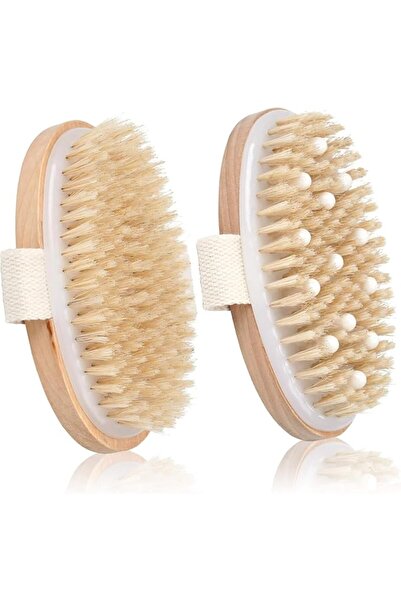 Yelajoy 2 PCS Body Brush,Natural Brush Dry Exfoliating Skin