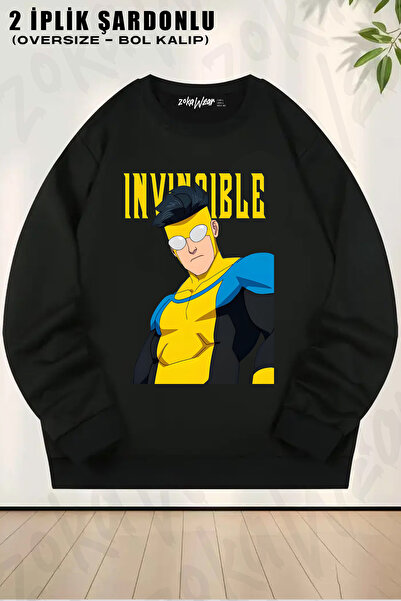 ZOKAWEAR Invincible V12 Printed Crew Neck Sweatshirt