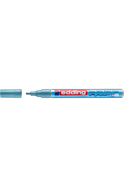 Edding 751 μαρκαδόρος βαφής γυαλιστερός μεταλλικός ανοιχτό μπλε 1-2 χιλιοστά