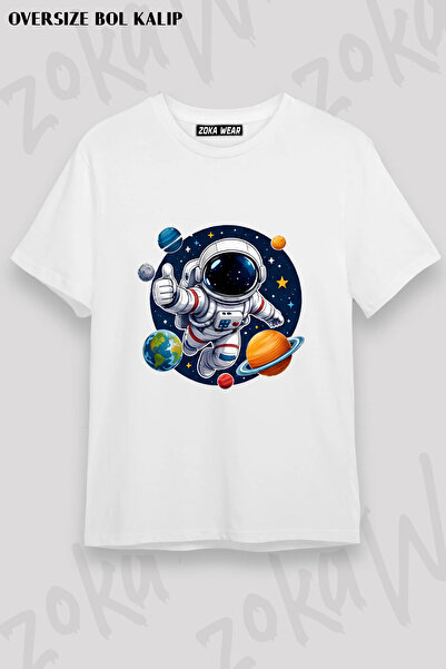 ZOKAWEAR Space Astronaut Printed T-Shirt