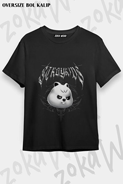 ZOKAWEAR Stray Kids Skzoo Evil Han Quokka K-Pop Music Group Printed T-Shirt