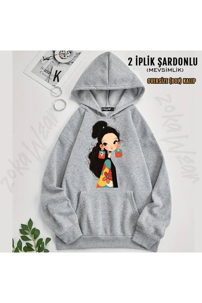ZOKAWEAR Grafftee Unisex 100 Organic Printed Hooded Sweatshirt