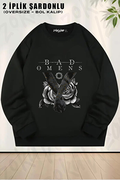 ZOKAWEAR Finding God Rock Music Bad Omens Printed Crew Neck Sweatshirt