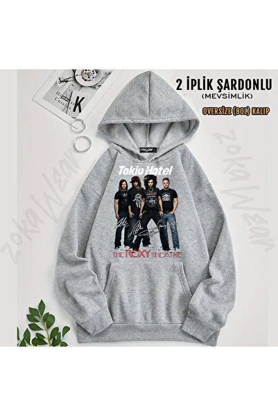 ZOKAWEAR Band Tokio Hotel Printed Hooded Sweatshirt