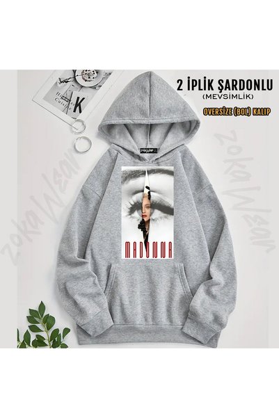ZOKAWEAR Madonna Unisex Printed Hooded Sweatshirt