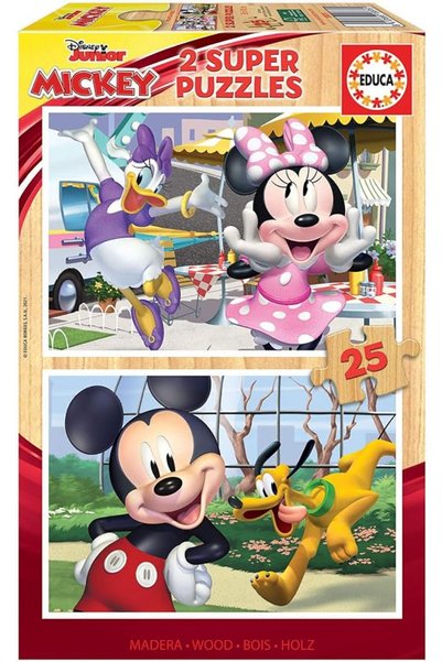 EDUCA - Puzzle Children 2x25 Mickey & Friends, Puzzle for Children. Casse-têt...