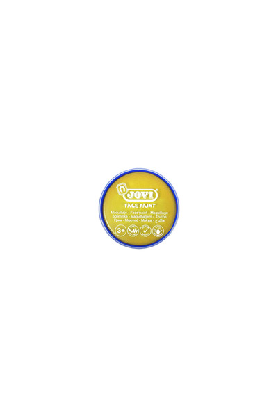 Jovi Χρώματα προσώπου, χάρτινη συσκευασία blister, 8ml, Κίτρινο για πάρτι (Το...
