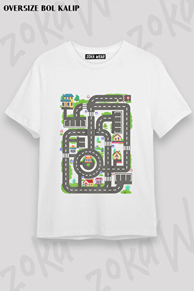 ZOKAWEAR Auto Road Car Riding Printed T-Shirt