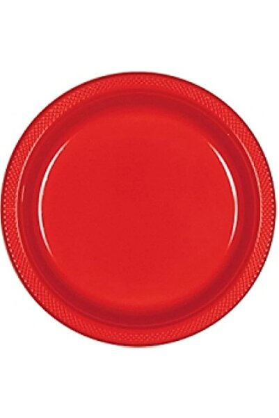 GENERAL Apple Red Plastic Plates 10.25in, 20pcs