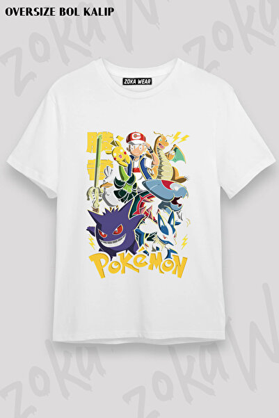 ZOKAWEAR Red Label Galashop Pokemon Ash Ketchum and Pikachu Champion Printed ...