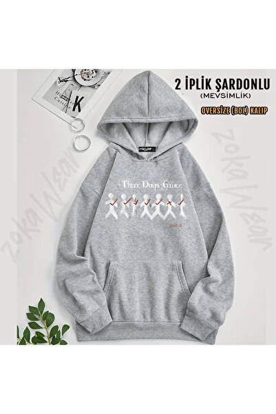 ZOKAWEAR One X Three Days Grace Printed Hooded Sweatshirt