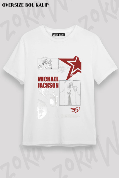 ZOKAWEAR Pop Un Krali Michael Jackson Custom Printed T-Shirt